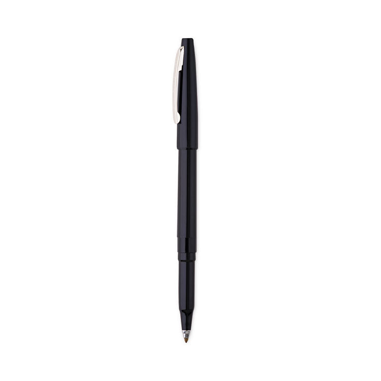 Pentel - Rolling Writer Roller Ball Pen, Stick, Medium 0.8 mm, Black Ink, Black Barrel, Dozen