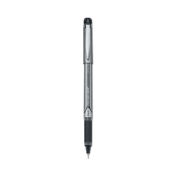 Pilot - Precise Grip Roller Ball Pen, Stick, Extra-Fine 0.5 mm, Black Ink, Black Barrel