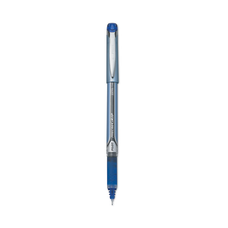 Pilot - Precise Grip Roller Ball Pen, Stick, Extra-Fine 0.5 mm, Blue Ink, Blue Barrel