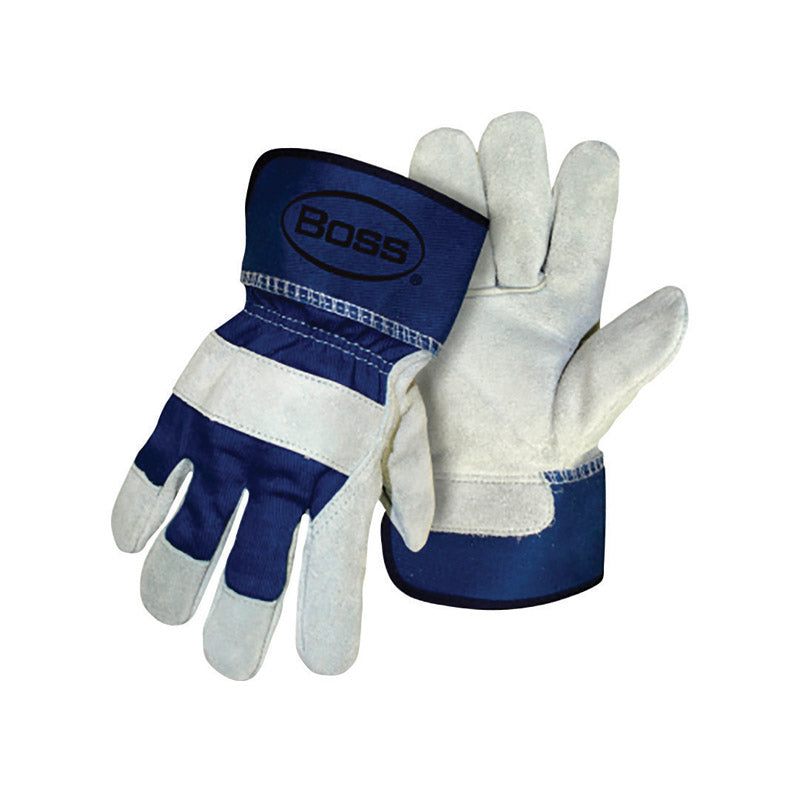 BOSS - Boss Men's Indoor/Outdoor Palm Work Gloves Blue L 1 pair - Case of 12