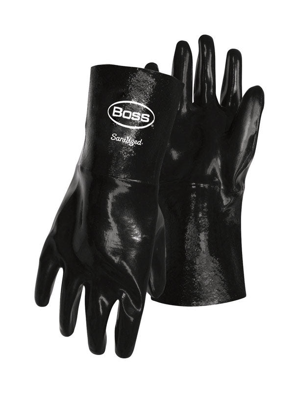 BOSS - Boss Chemguard Plus Men's Indoor/Outdoor Chemical Gloves Black L 1 pair