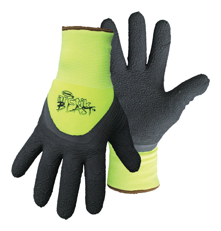 BOSS - Boss Arctik Blast Men's Indoor/Outdoor Palm Gloves Black/High-Vis Green L 1 pair