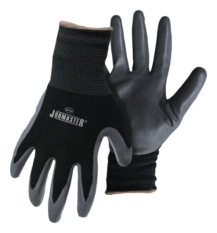 BOSS - Boss JobMaster Men's Indoor/Outdoor High Dexterity Palm Gloves Black/Gray M 1 pair - Case of 12