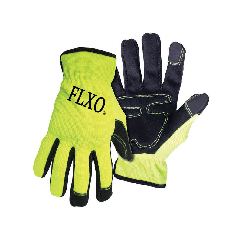 BOSS - Boss Men's Indoor/Outdoor Touchscreen Mechanic's Glove High-Vis Green XL 1 pair