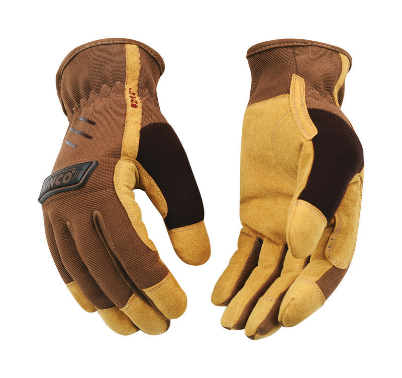 KINCO - Kinco Men's Outdoor Driver Gloves Brown L 1 pair