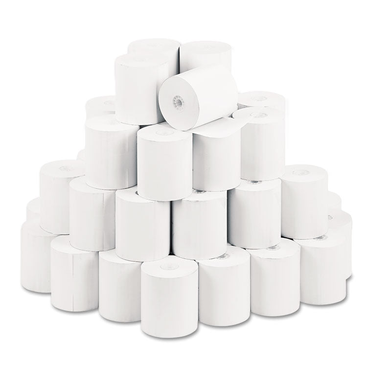 Iconex - Direct Thermal Printing Thermal Paper Rolls, 3.13" x 230 ft, White, 50/Carton