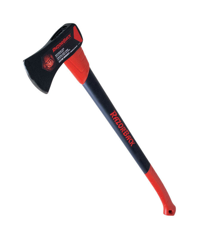 RAZOR-BACK - Razor-Back 3.5 lb Single Bit Michigan Axe 33 in. Fiberglass Handle