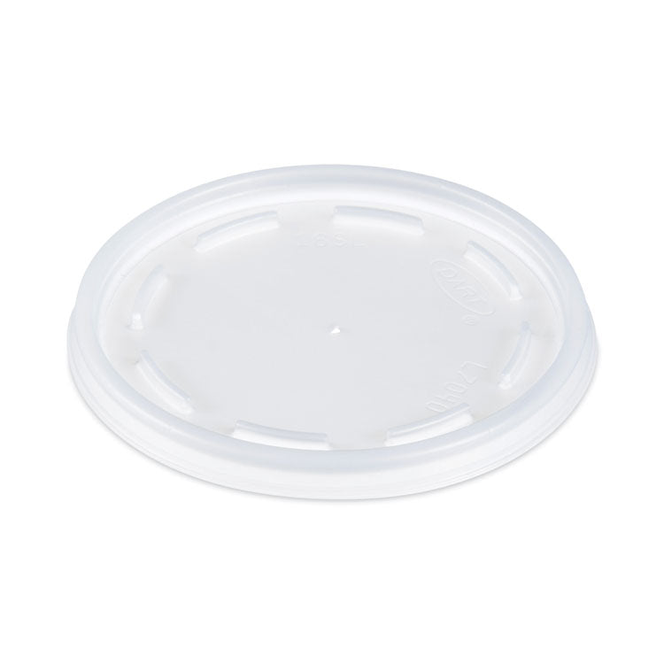 Dart - Plastic Lids, Fits 12 oz to 24 oz Foam Cups, Vented, Translucent, 100/Pack, 10 Packs/Carton