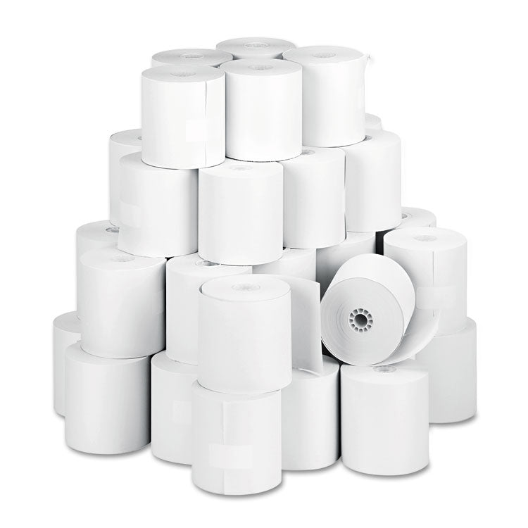 Iconex - Impact Bond Paper Rolls, 3" x 150 ft, White, 50/Carton (4730941)