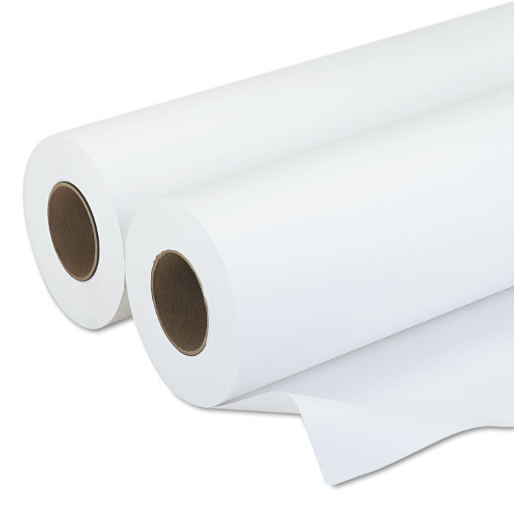 Iconex - Amerigo Wide-Format Paper, 3" Core, 20 lb Bond Weight, 30" x 500 ft, Smooth White, 2/Pack