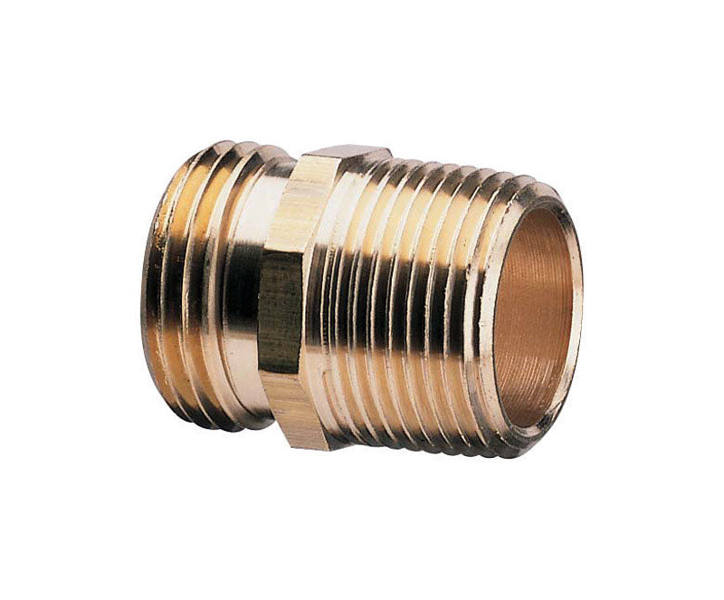 GILMOUR - Gilmour 3/4 in. Brass Threaded Double Male Hose Connector [855714-1001]