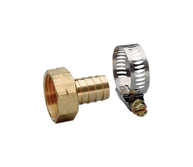 GILMOUR - Gilmour 5/8 in. Brass Threaded Female Reusable Hose Repair Fitting