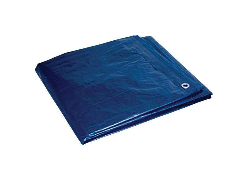 FOREMOST TARP CO. - Foremost Tarp Co. 10 ft. W X 12 ft. L Heavy Duty Polyethylene Tarp Blue