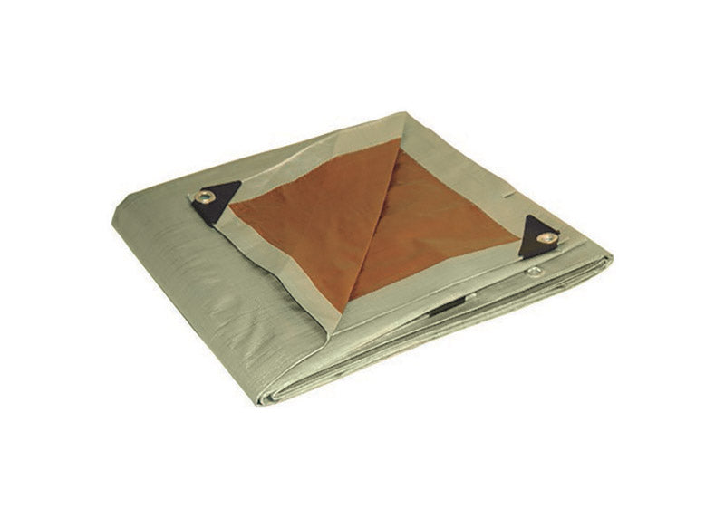 FOREMOST - Foremost Dry Top Heavy Duty Polyethylene Reversible Tarp Brown/Silver