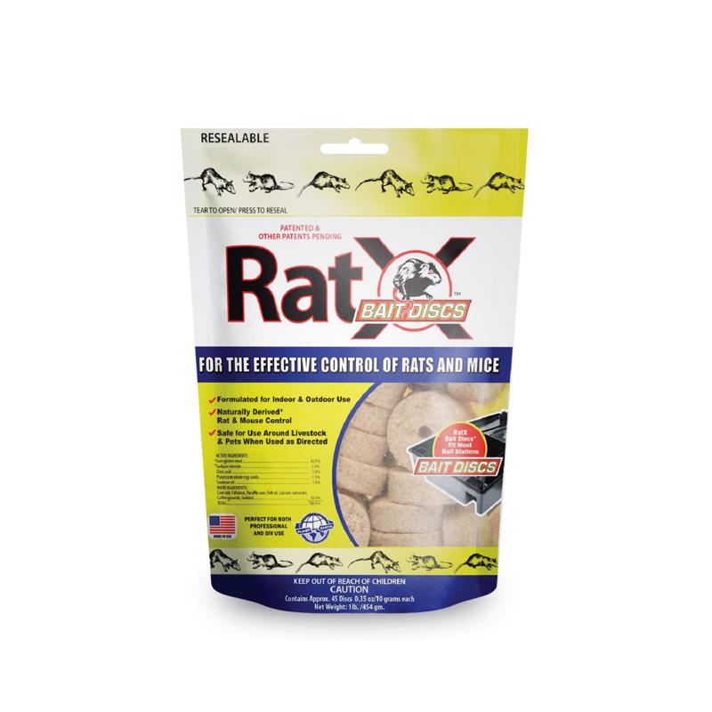 RATX - RatX Non-Toxic Bait Pellets For Mice and Rats 1 lb 1 pk [620118]