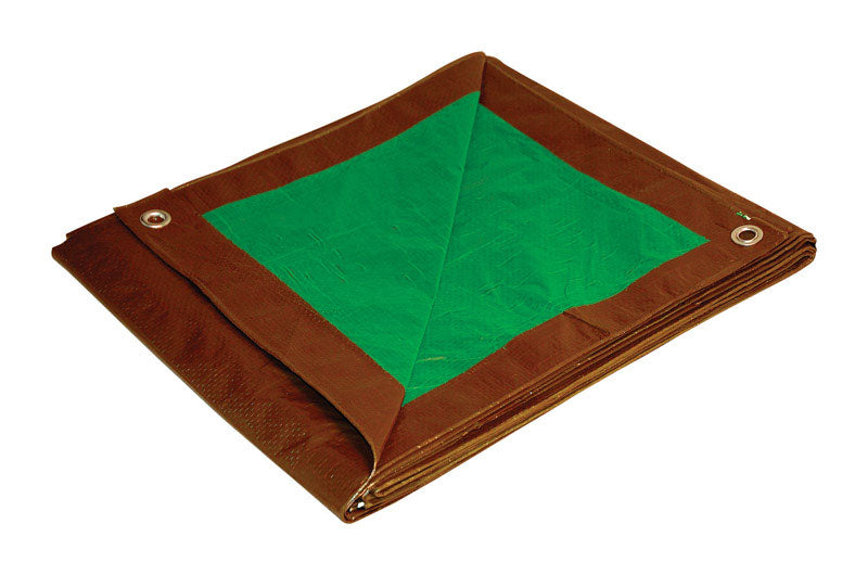 FOREMOST - Foremost Dry Top Medium Duty Polyethylene Reversible Tarp Brown/Green