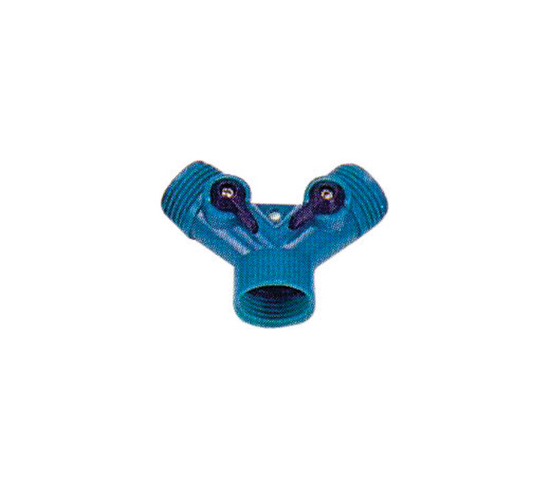 RUGG - Rugg 3/4 in. Plastic Threaded Female/Male Y-Hose Connector with Shut Offs - Case of 30