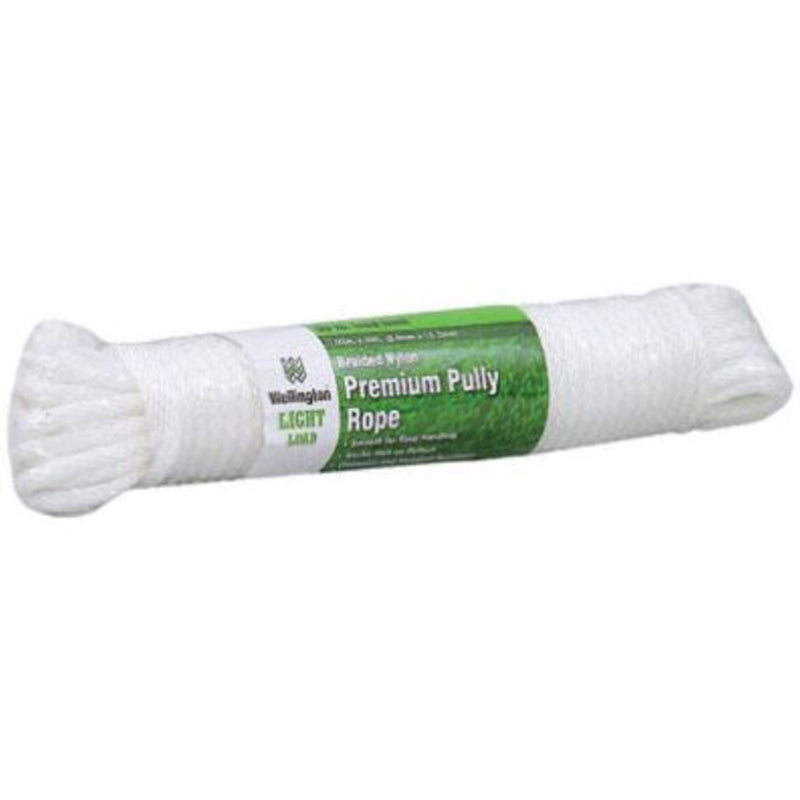 WELLINGTON - Wellington 7/32 in. D X 50 ft. L White Solid Braided Nylon Pulley Rope