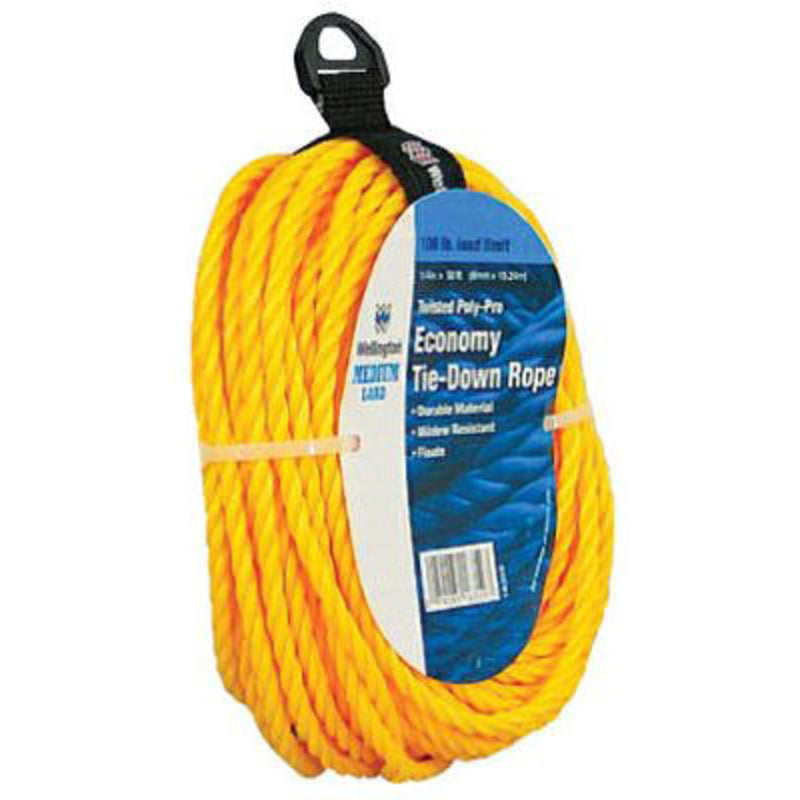 WELLINGTON - Wellington 1/4 in. D X 50 ft. L Yellow Twisted Polypropylene Rope