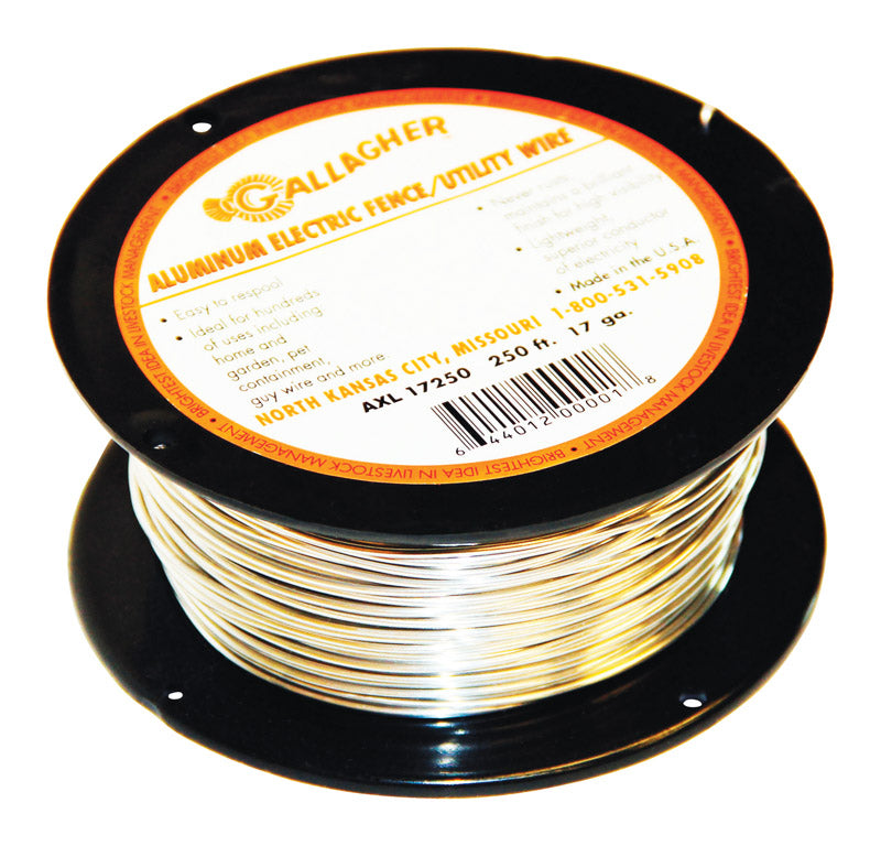 GALLAGHER - Gallagher Direct Current Electric Fence Wire 250 ft. Silver