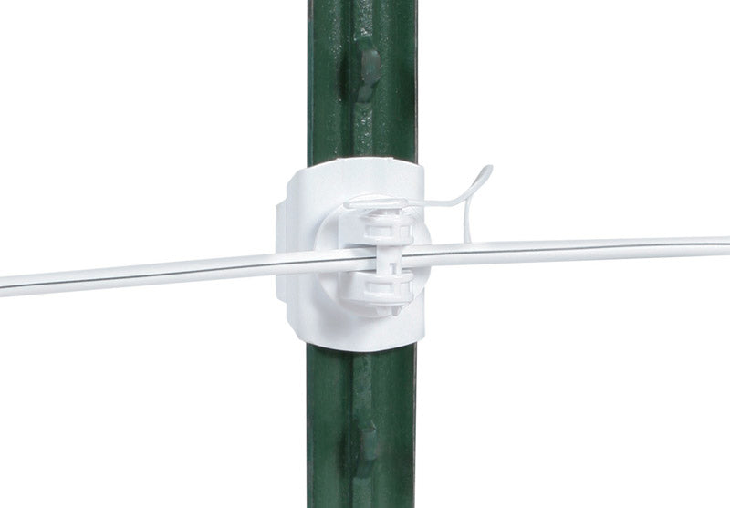 GALLAGHER - Gallagher T-Post Pin-Lock Insulator White