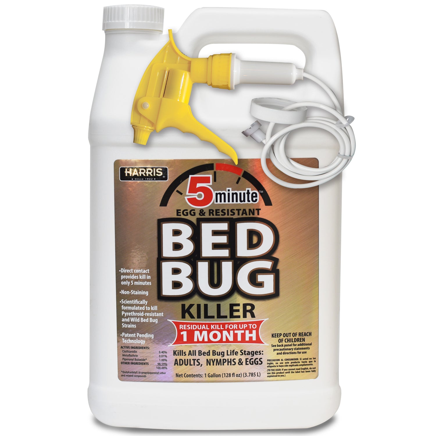 Harris 5 Minute Bed Bug Killer Liquid 1 gal - Case of 4