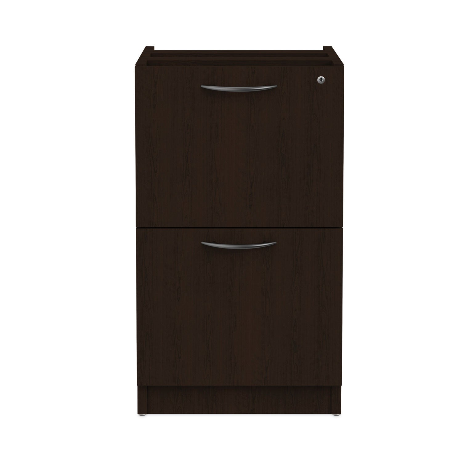 Alera Valencia Series Full Pedestal File, Left Or Right, 2 Legal/letter-Size File Drawers, Espresso, 15.63" X 20.5" X 28.5"