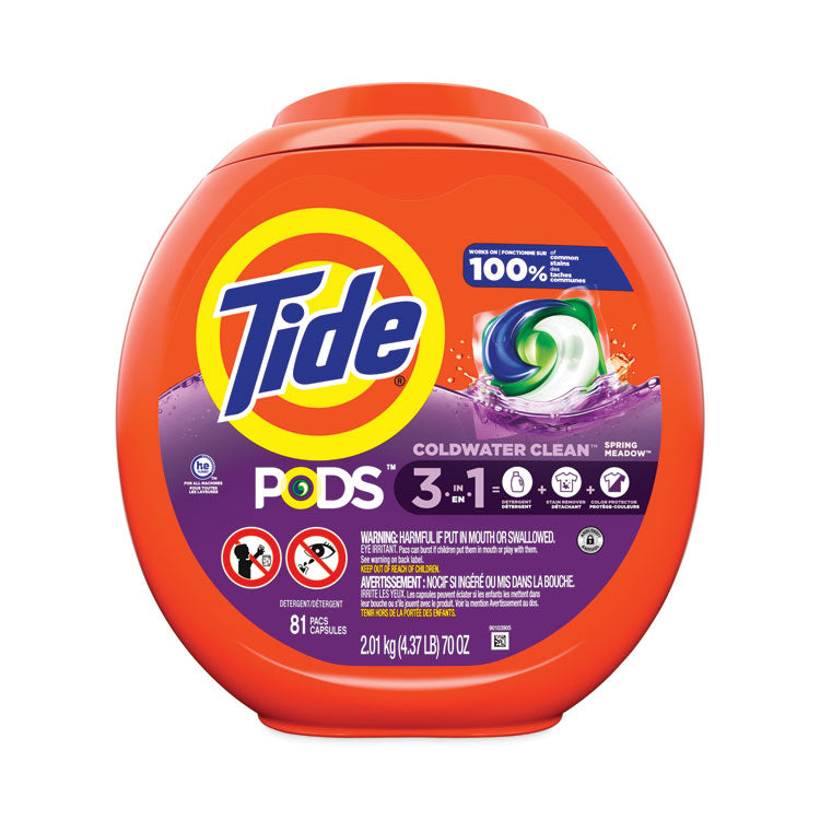 Tide - Pods, Spring Meadow, 81 Pods/Tub