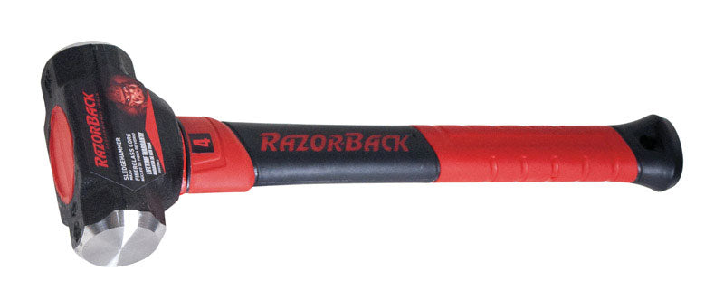 RAZOR-BACK - Razor-Back 4 lb Steel Sledge Hammer 15 in. Fiberglass Handle - Case of 4
