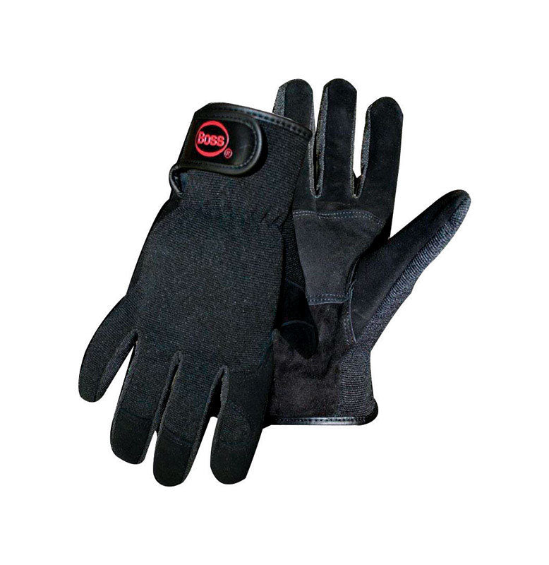 BOSS - Boss Guard Men's Indoor/Outdoor Mechanic's Glove Black XL 1 pair