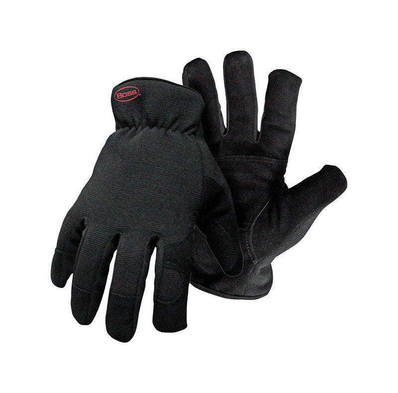 BOSS - Boss Guard Men's Indoor/Outdoor Insulated Mechanic's Glove Black XL 1 pair