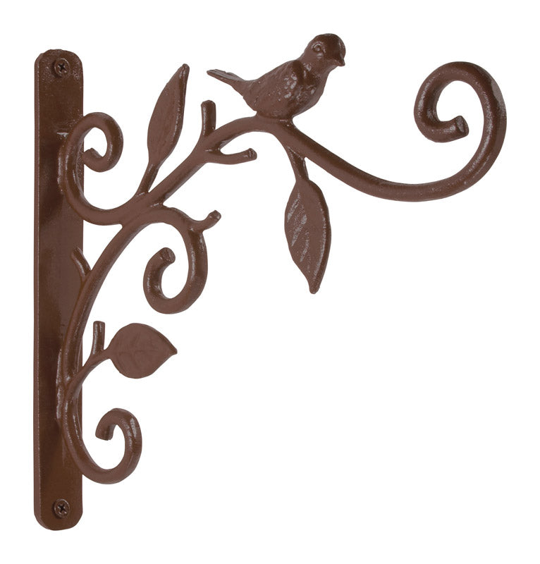 PANACEA - Panacea HoldAll Bronze Iron 9 in. H Bird and Leaf Plant Hanger 1 pk