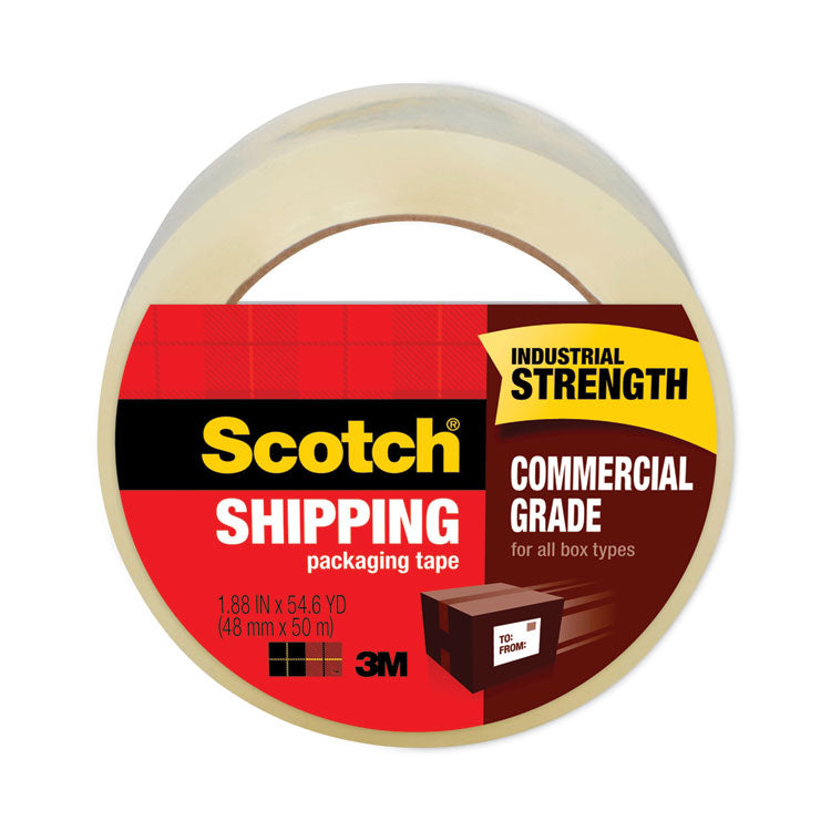 Scotch - 3750 Commercial Grade Packaging Tape with ST-181 Pistol-Grip Dispenser, 3" Core, 1.88" x 54.6 yds, Clear, 36/Carton