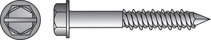 HILLMAN - Hillman Tapper 1/4 in. D Steel Hex Head Concrete Screw Anchor 100 pk [375297]