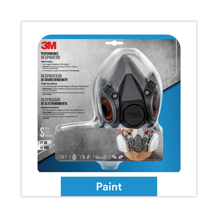 3M - Half Facepiece Paint Spray/Pesticide Respirator, Small