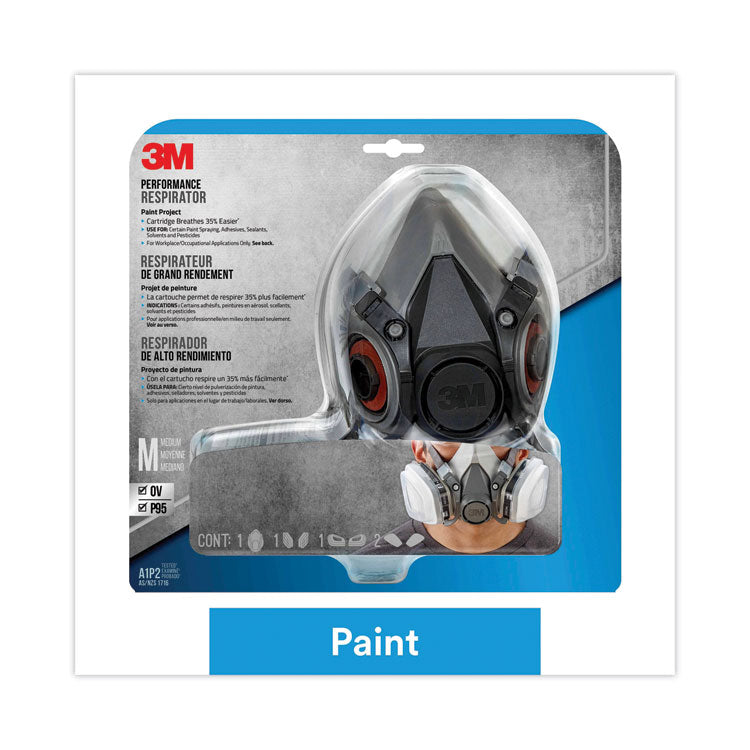 3M - Half Facepiece Paint Spray/Pesticide Respirator, Medium