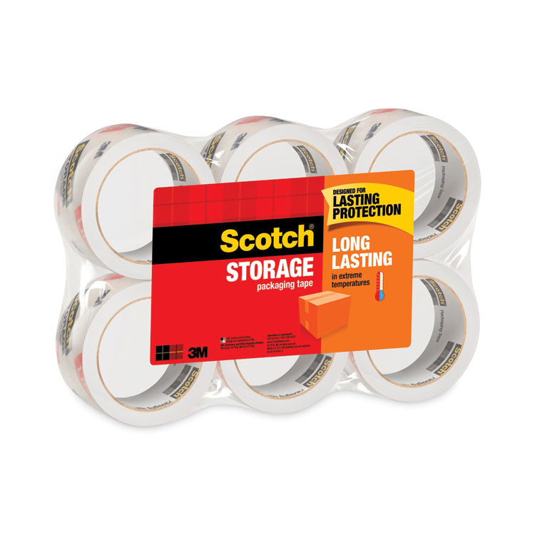 Scotch - Storage Tape, 3" Core, 1.88" x 54.6 yds, Clear, 6/Pack