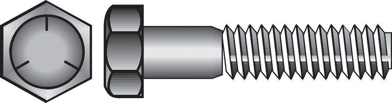 HILLMAN - Hillman 5/16 in. D X 1-3/4 in. L Heat Treated Zinc Steel Hex Head Cap Screw 100 pk