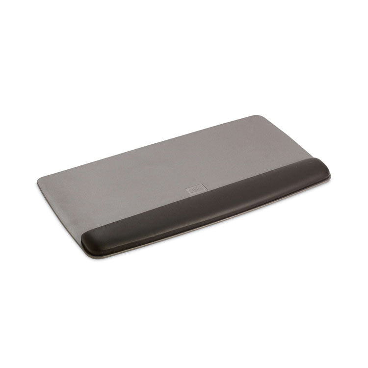 3M - Antimicrobial Gel Keyboard Wrist Rest Platform, 19.6 x 10.6, Black/Gray/Silver