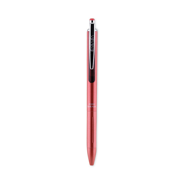 Pentel - EnerGel RTX Gel Pen, Retractable, Medium 0.7 mm, Black Ink, Red/White/Blue Barrel, 5/Pack