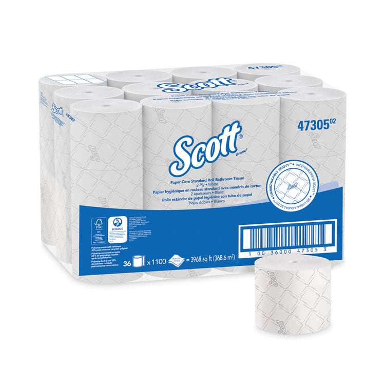 Scott - Pro Small Core High Capacity/SRB Bath Tissue, Septic Safe, 2-Ply, White, 1,100 Sheets/Roll, 36 Rolls/Carton