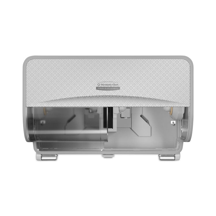 Kimberly-Clark Professional* - ICON Coreless Standard Roll Toilet Paper Dispenser, 8.43 x 13 x 7.25, Silver Mosaic