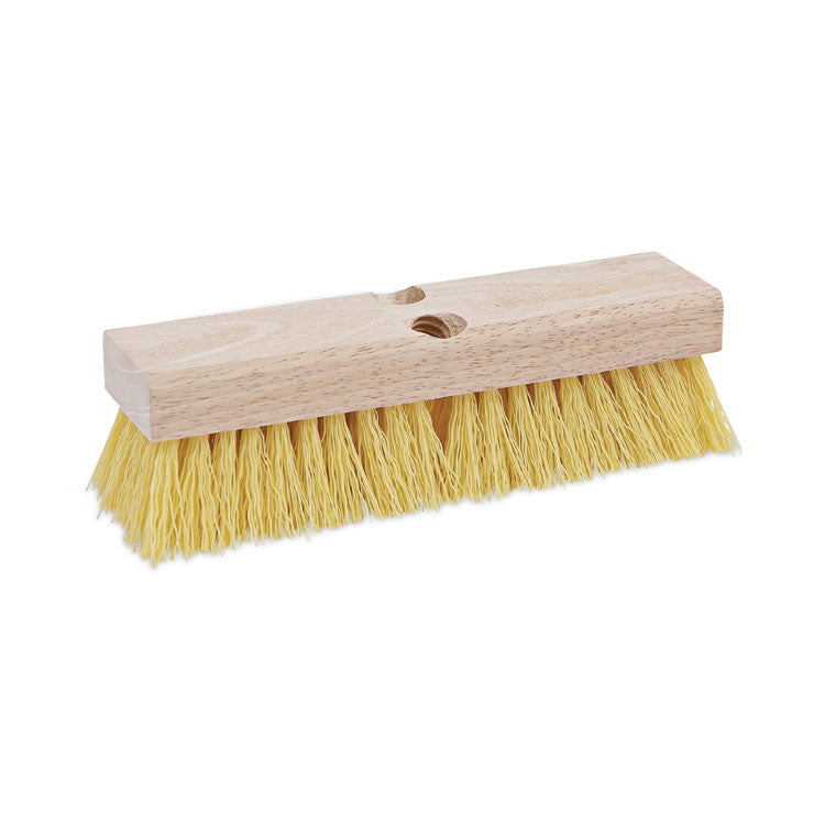 Boardwalk - Deck Brush Head, 2" Cream Polypropylene Bristles, 10" Brush