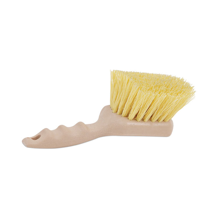 Boardwalk - Utility Brush, Cream Polypropylene Bristles, 5.5 Brush, 3" Tan Plastic Handle