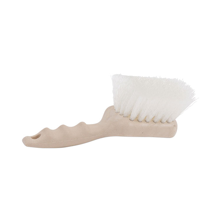 Boardwalk - Utility Brush, Cream Nylon Bristles, 5.5" Brush, 3.5" Tan Plastic Handle