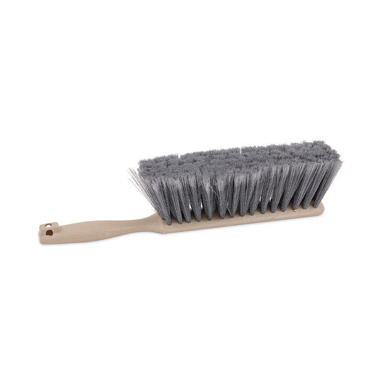 Boardwalk - Counter Brush, Gray Flagged Polypropylene Bristles, 4.5" Brush, 3.5" Tan Plastic Handle