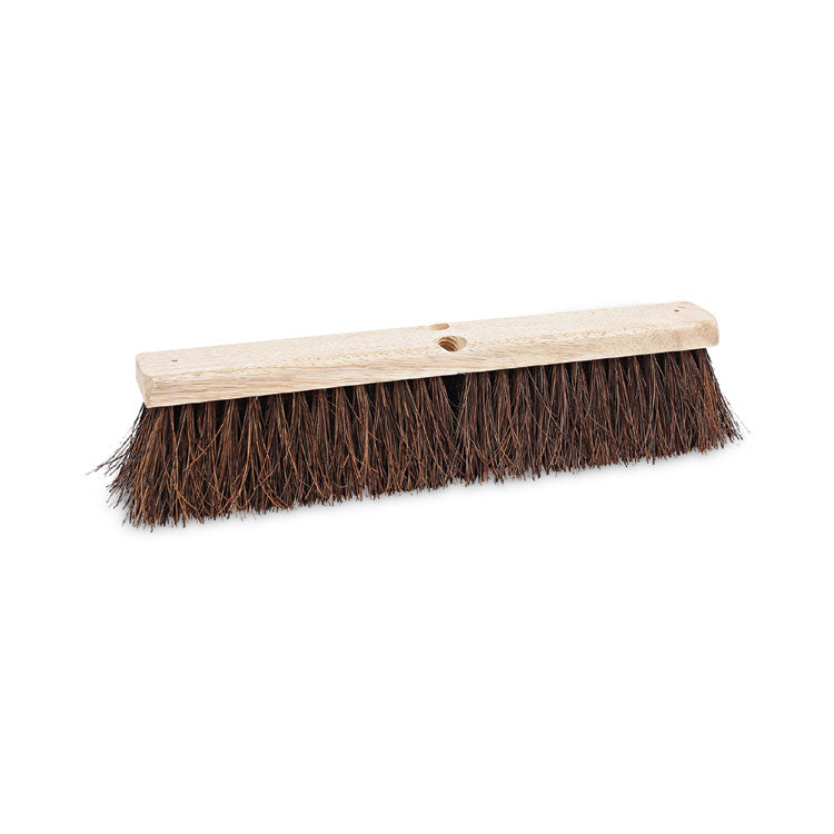 Boardwalk - Floor Brush Head, 3.25" Natural Palmyra Fiber Bristles, 18" Brush