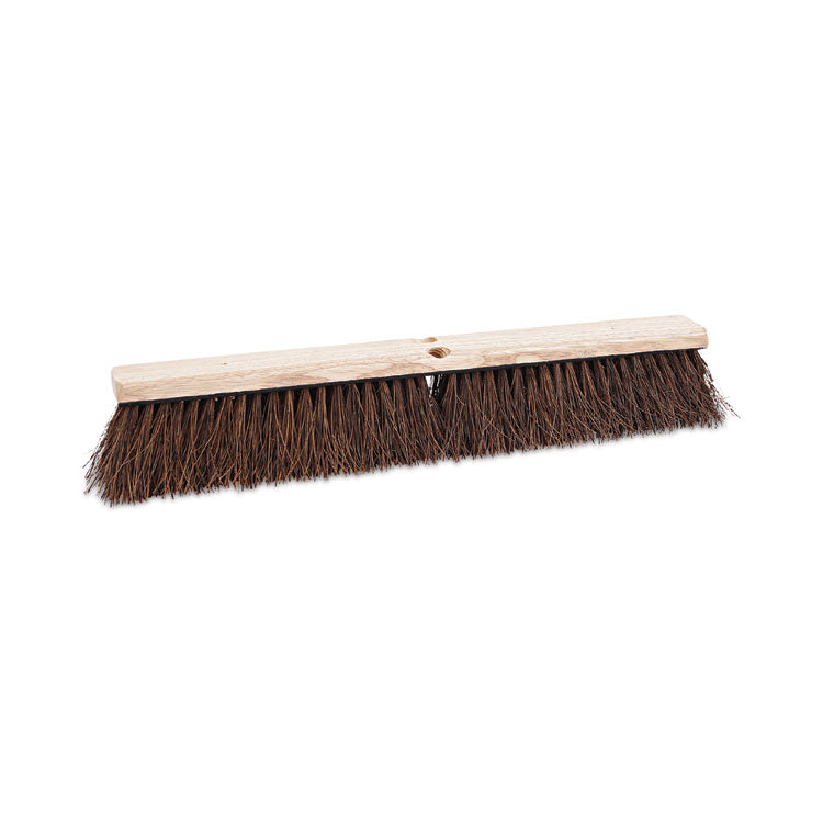 Boardwalk - Floor Brush Head, 3.25" Natural Palmyra Fiber Bristles, 24" Brush