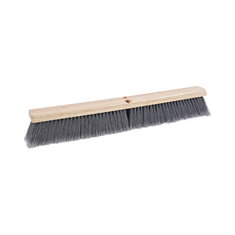 Boardwalk - Floor Brush Head, 3" Gray Flagged Polypropylene Bristles, 24" Brush