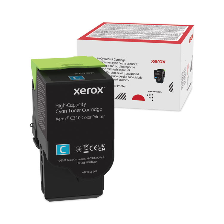 Xerox - 006R04365 High-Yield Toner, 5,500 Page-Yield, Cyan